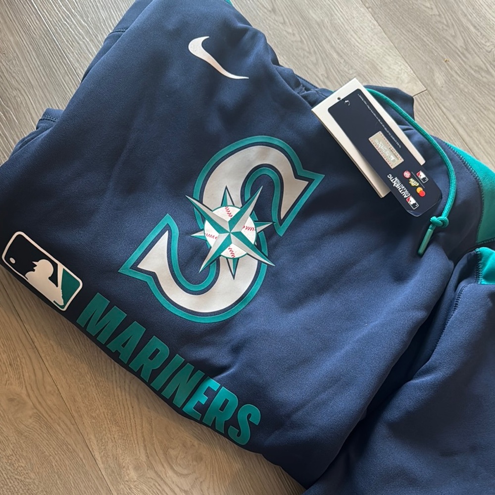 Nike Mariners Hoodie in Navy and Teal